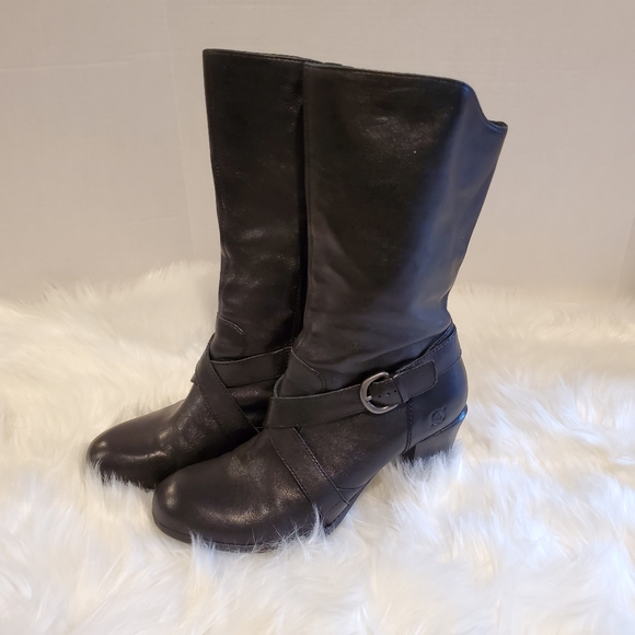 BORN Nuri Calf High Black Boots, Size 9.5 - Picture 4 of 12